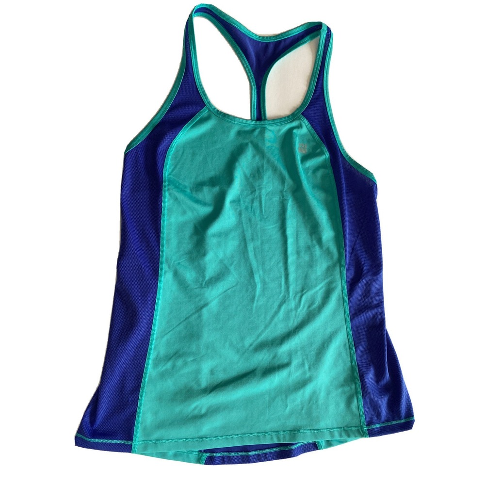 victoria secret VSX sport tank top, small, green and blue